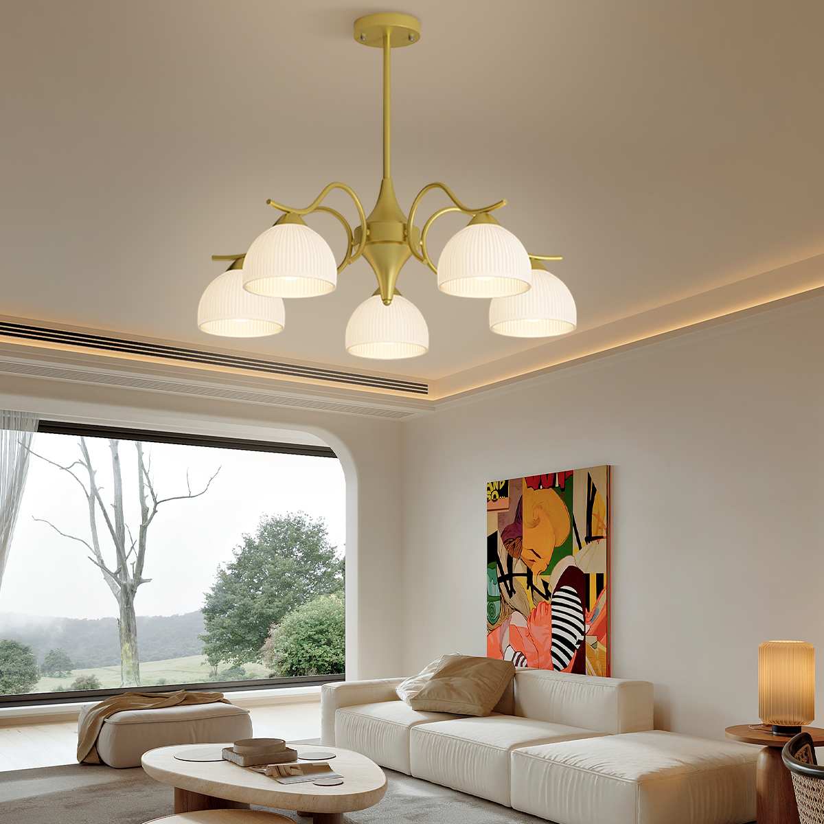 Antizer French Pastoral Living Room Chandelier