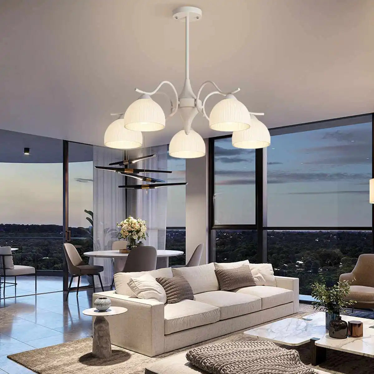 Antizer French Pastoral Living Room Chandelier