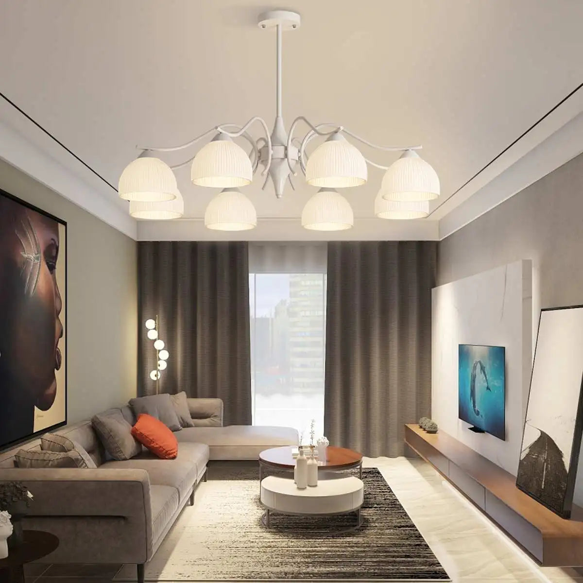 Antizer French Pastoral Living Room Chandelier