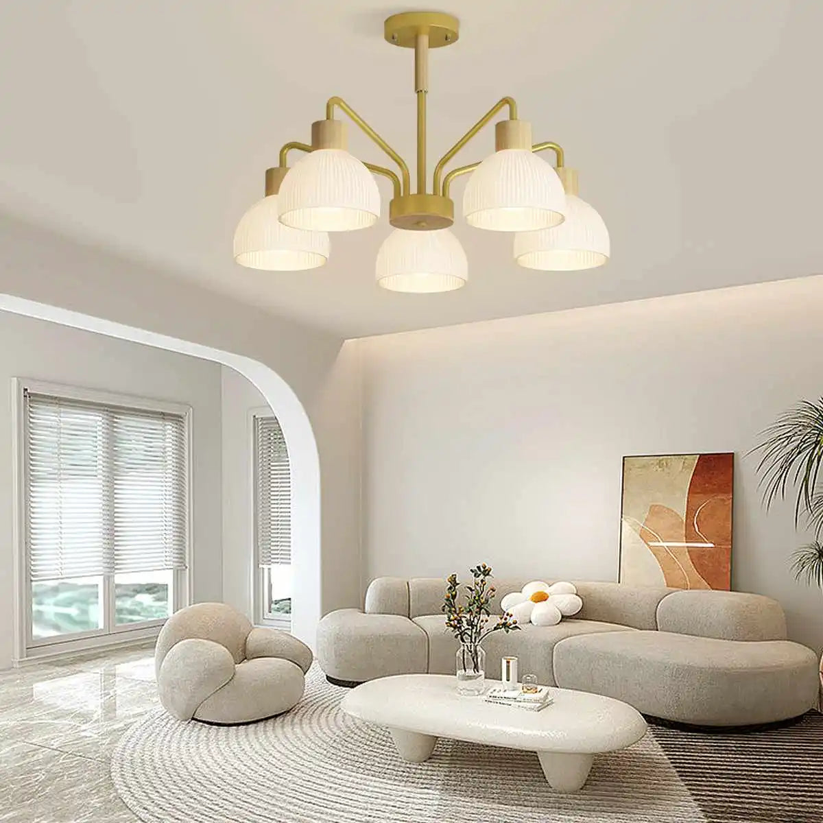 Antizer American Country Retro Living Room Chandelier