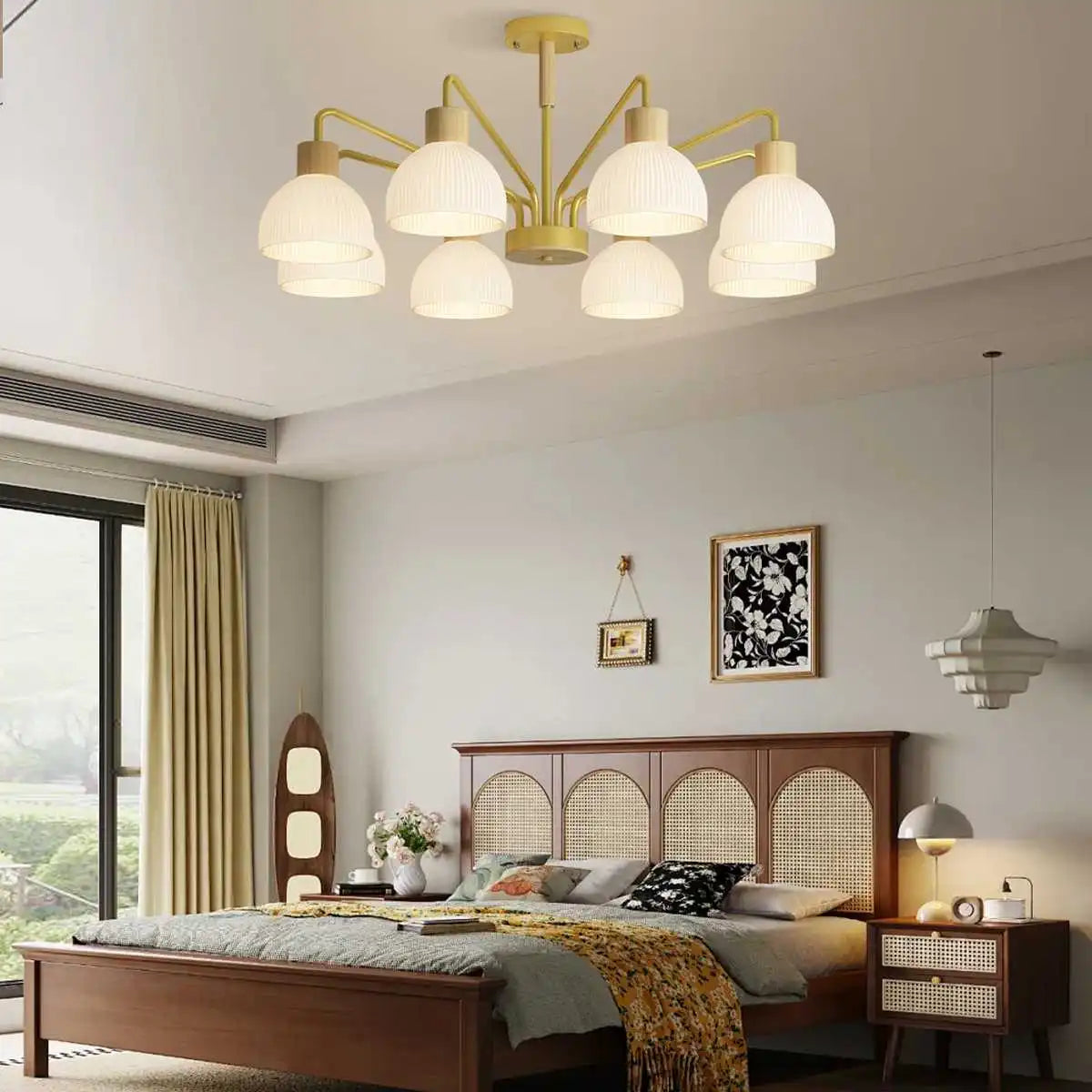 Antizer American Country Retro Living Room Chandelier