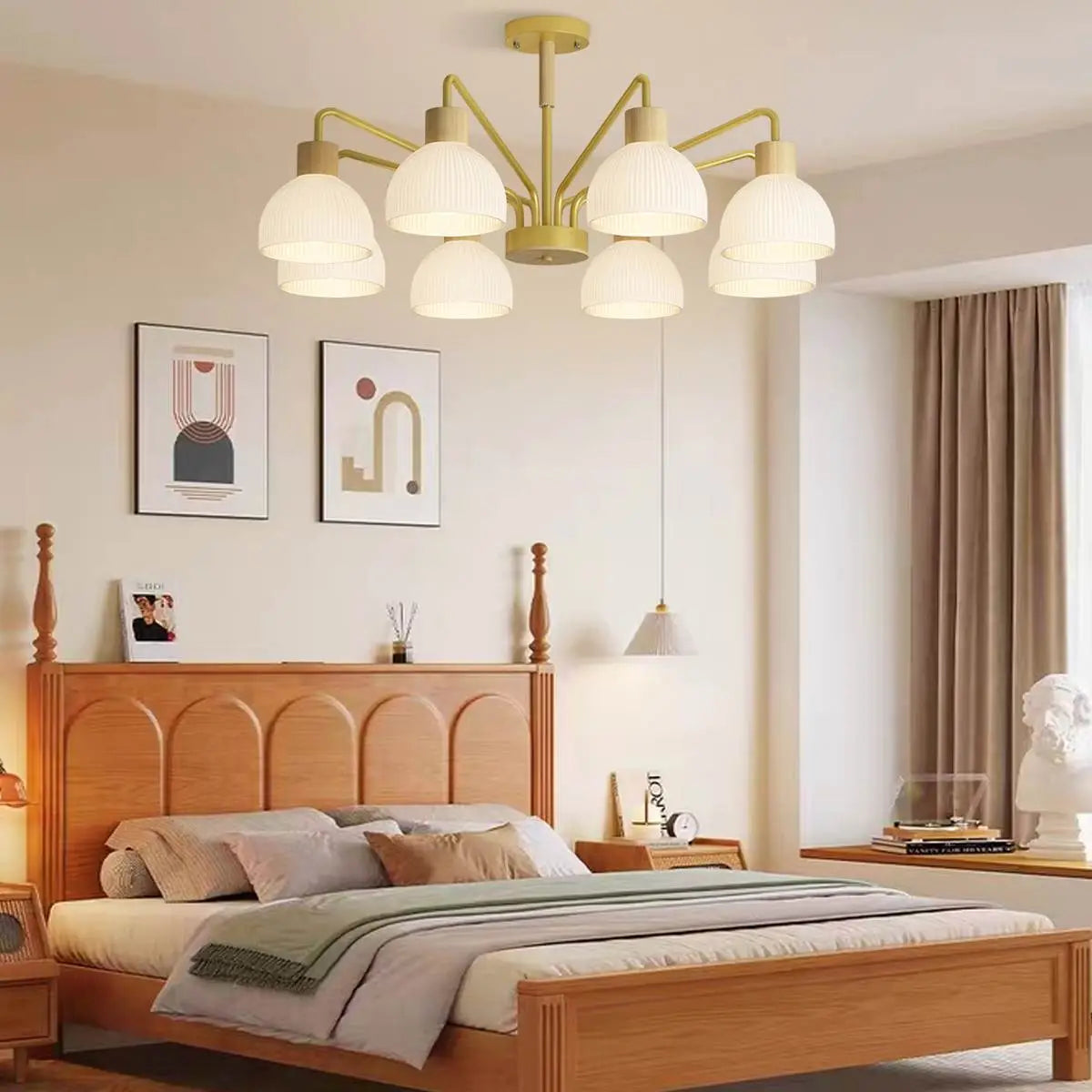 Antizer American Country Retro Living Room Chandelier
