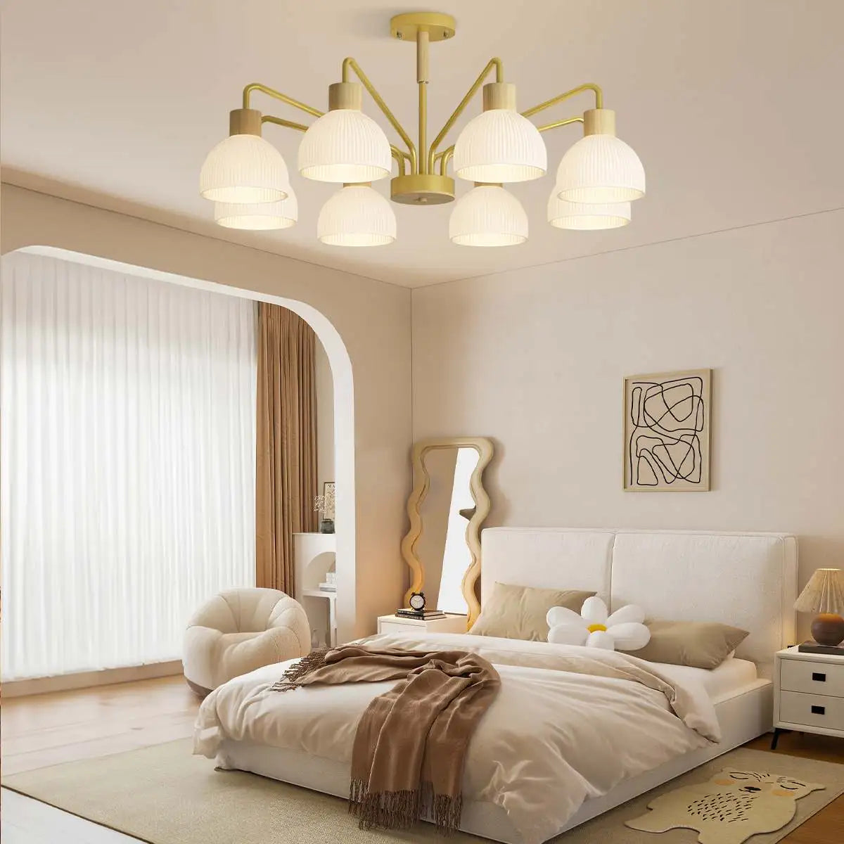 Antizer American Country Retro Living Room Chandelier