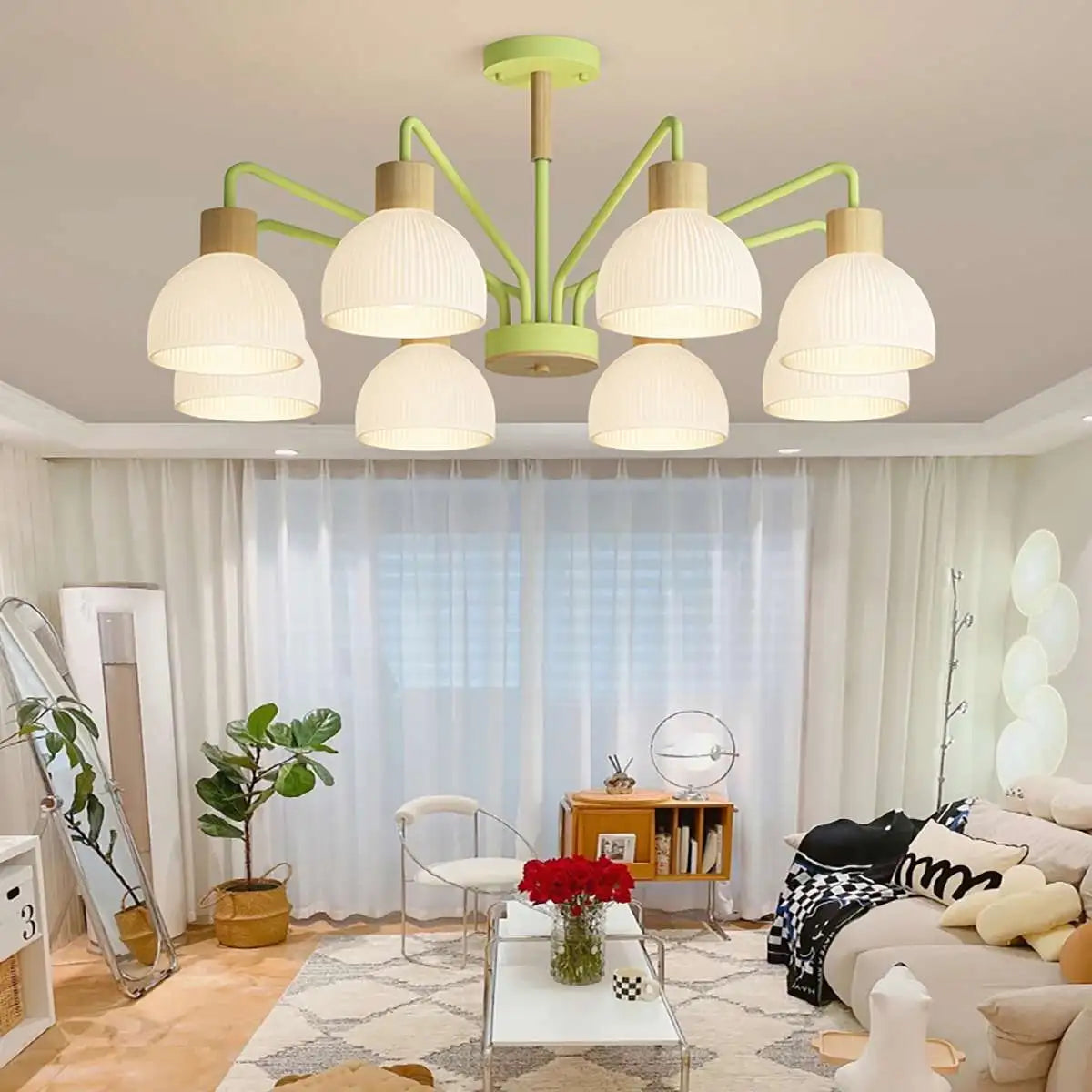 Antizer American Country Retro Living Room Chandelier