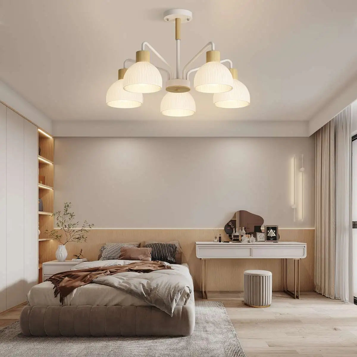 Antizer American Country Retro Living Room Chandelier