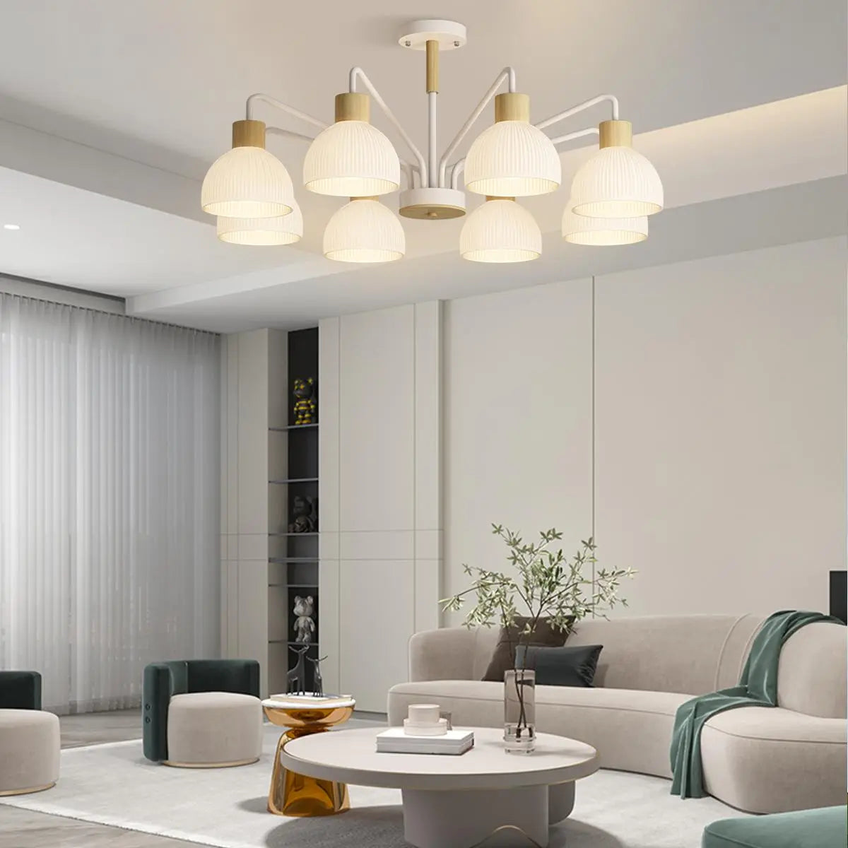 Antizer American Country Retro Living Room Chandelier