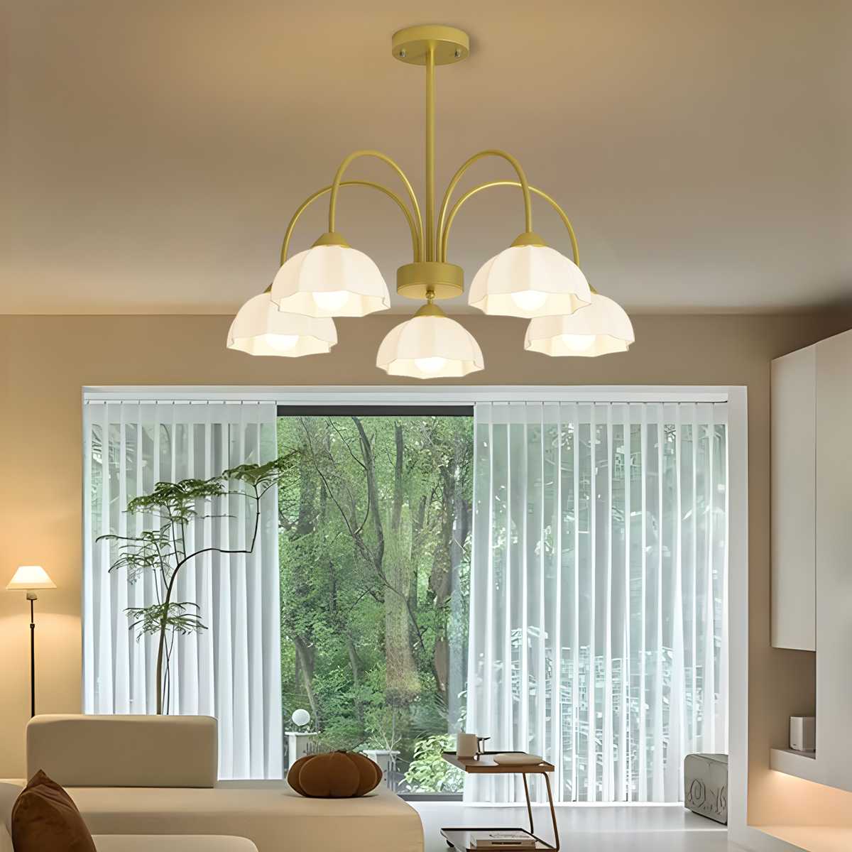 Antizer Nordic Modern Light Luxury Flower Chandelier