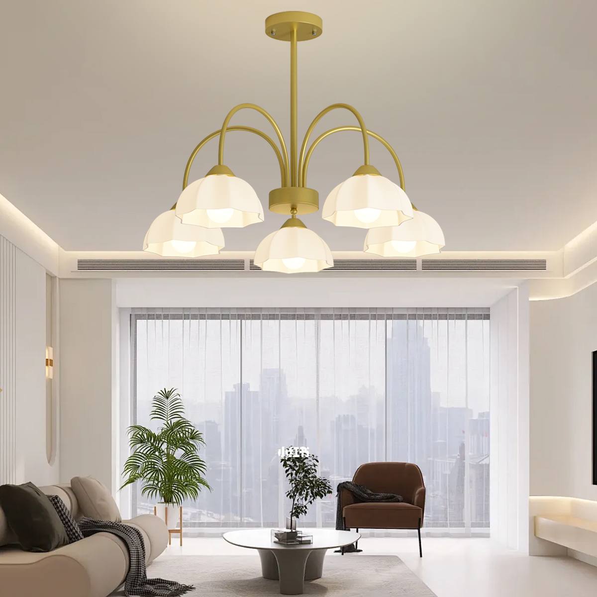 Antizer Nordic Modern Light Luxury Flower Chandelier