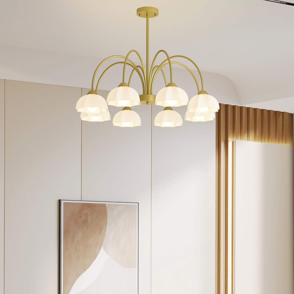 Antizer Nordic Modern Light Luxury Flower Chandelier