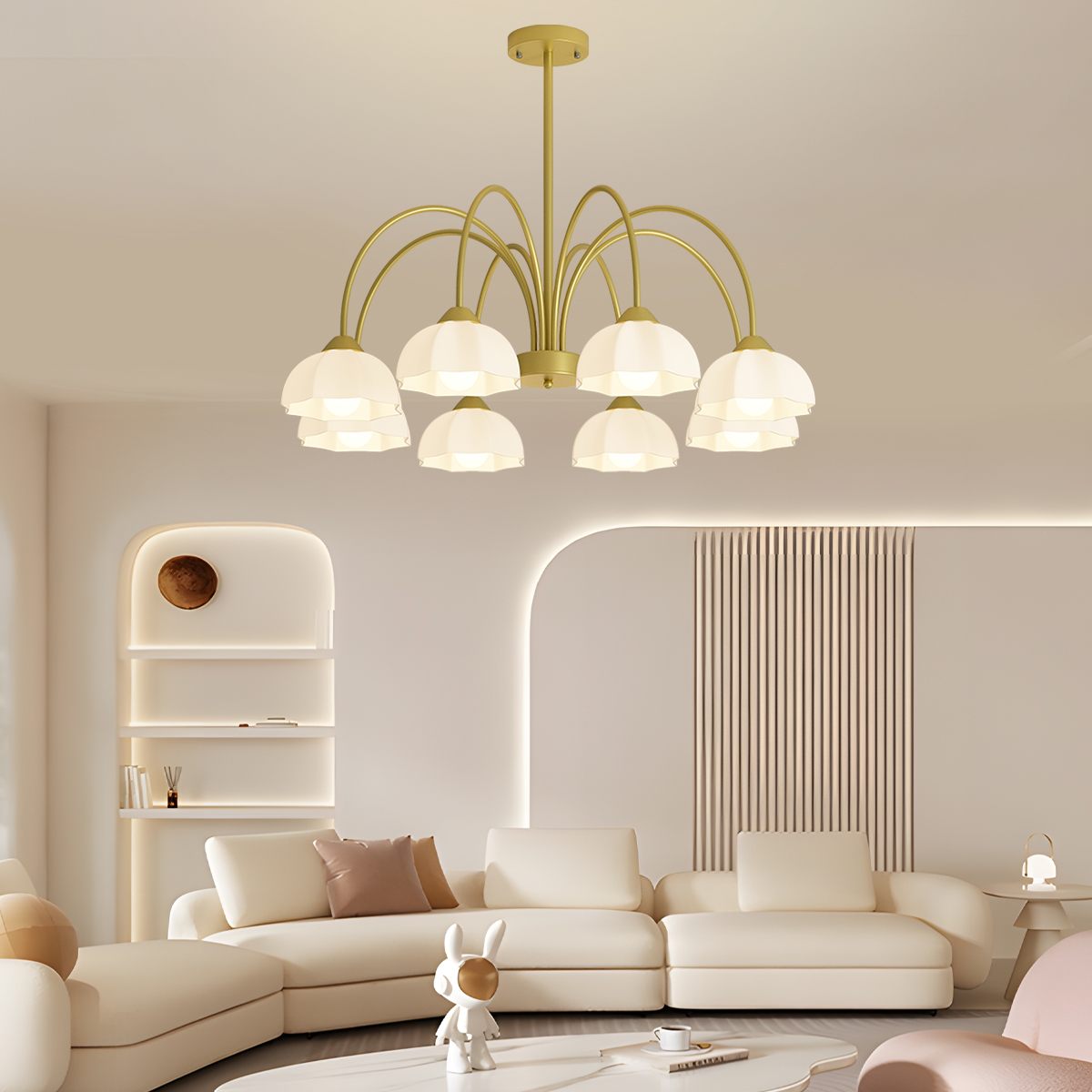 Antizer Nordic Modern Light Luxury Flower Chandelier