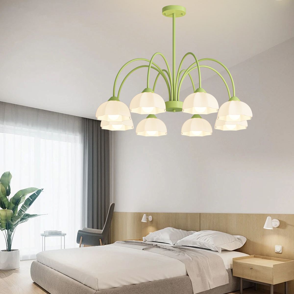 Antizer Nordic Modern Light Luxury Flower Chandelier
