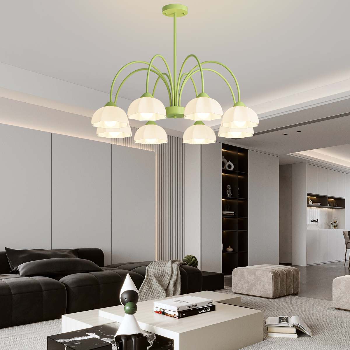 Antizer Nordic Modern Light Luxury Flower Chandelier