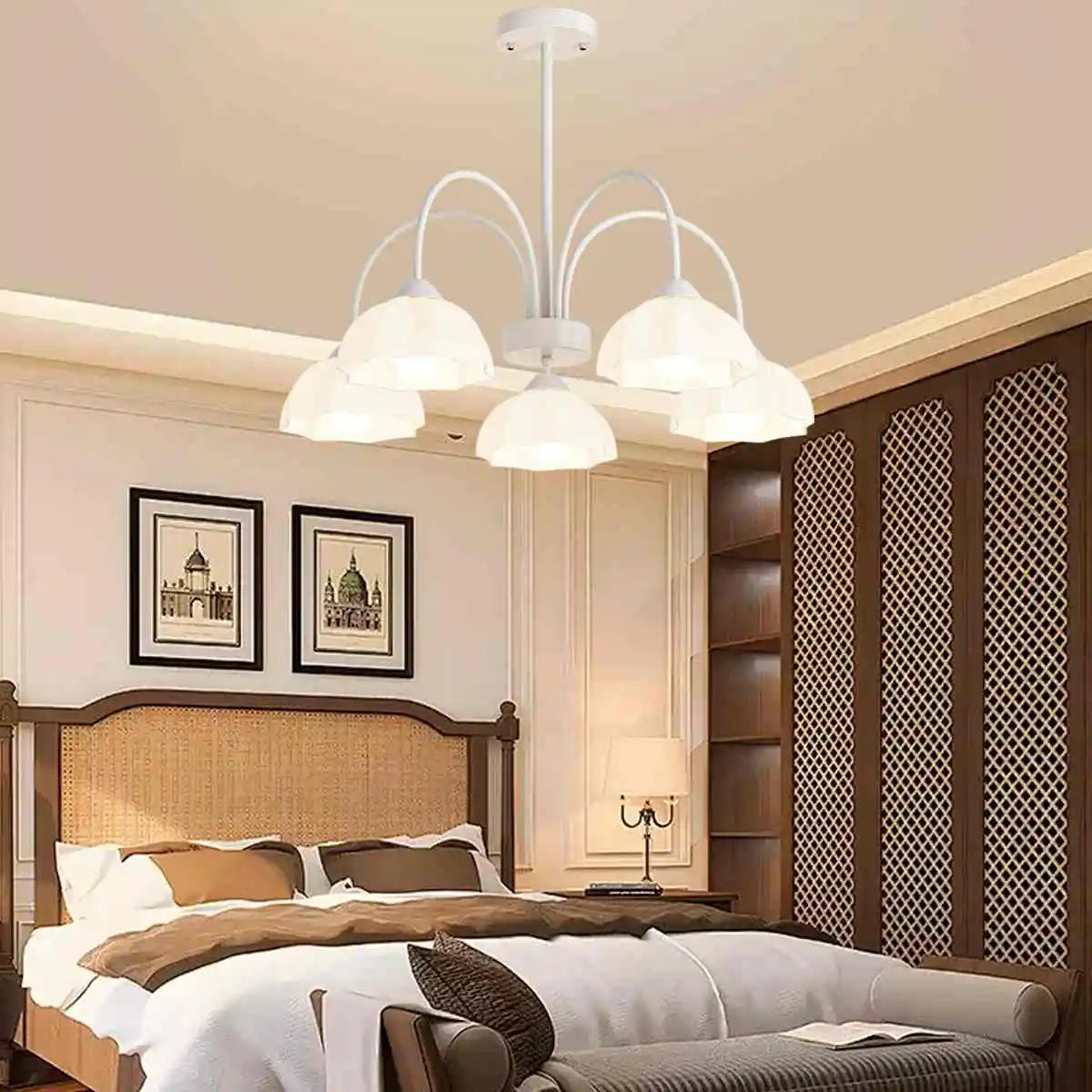 Antizer Nordic Modern Light Luxury Flower Chandelier