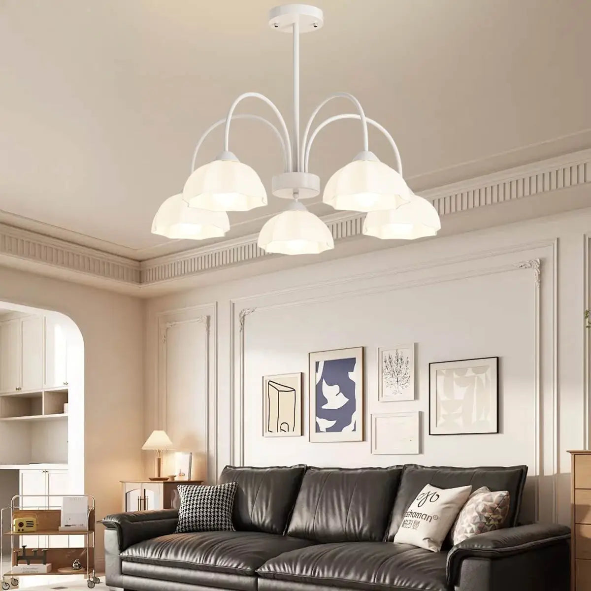 Antizer Nordic Modern Light Luxury Flower Chandelier