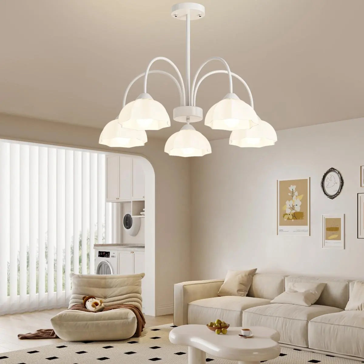 Antizer Nordic Modern Light Luxury Flower Chandelier