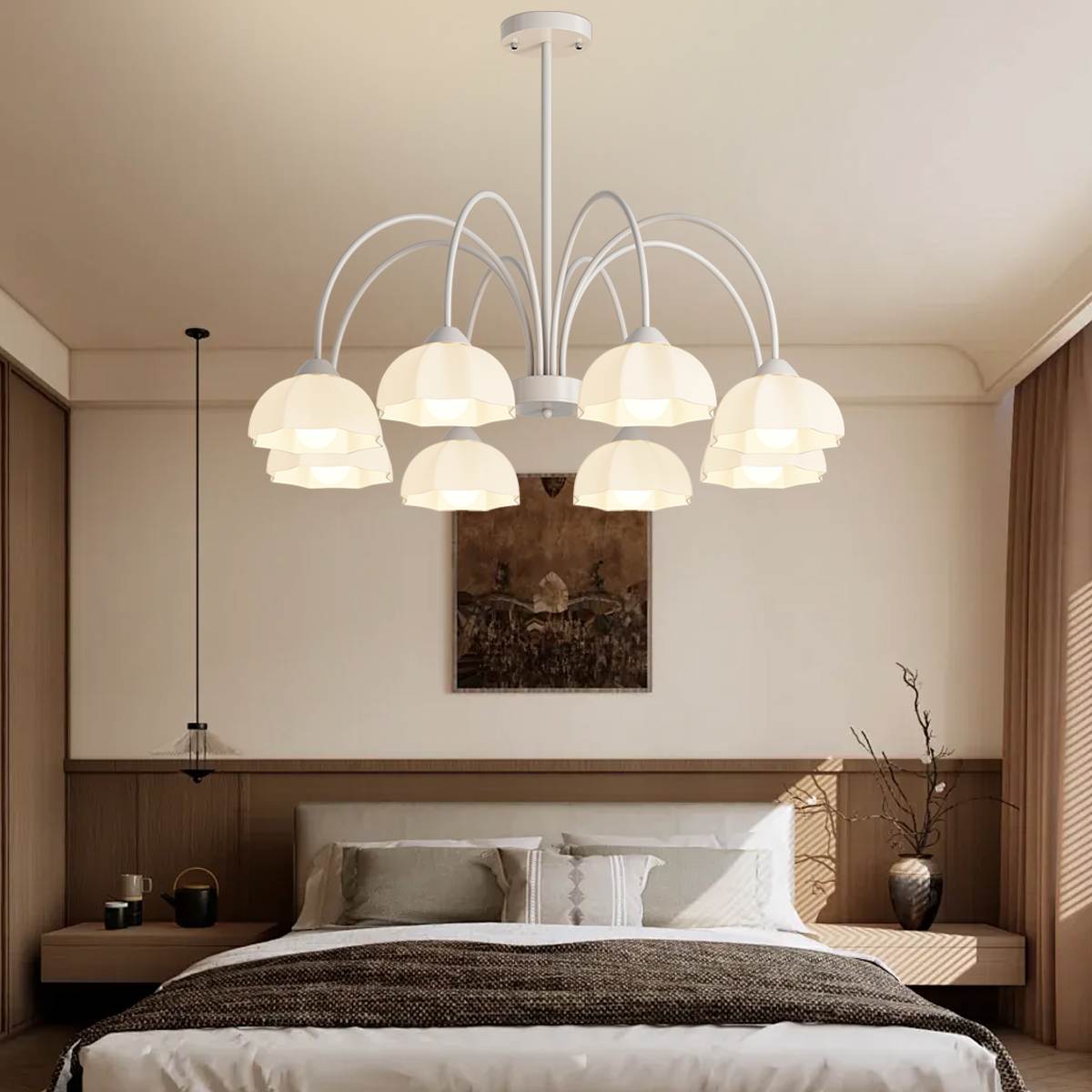 Antizer Nordic Modern Light Luxury Flower Chandelier