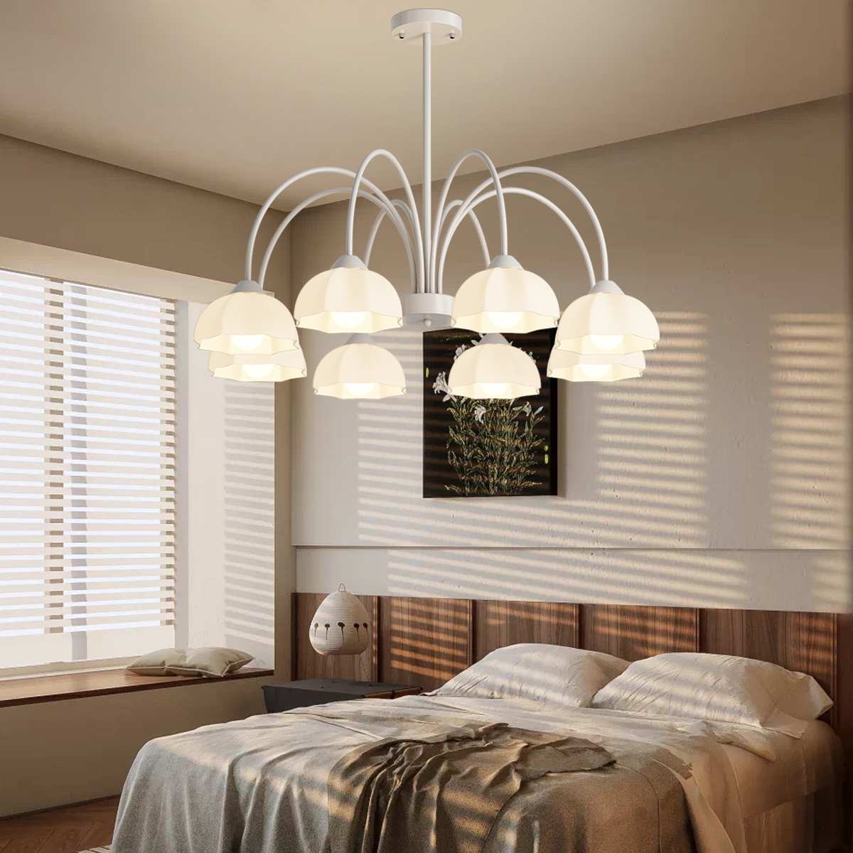 Antizer Nordic Modern Light Luxury Flower Chandelier