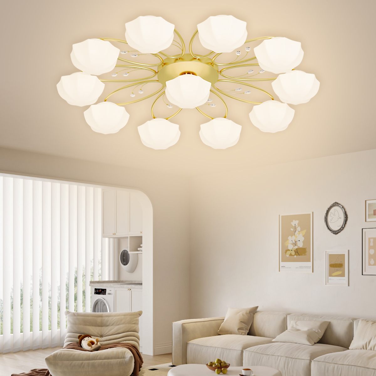 Antizer Light Luxury French Bud Ceiling Lamp