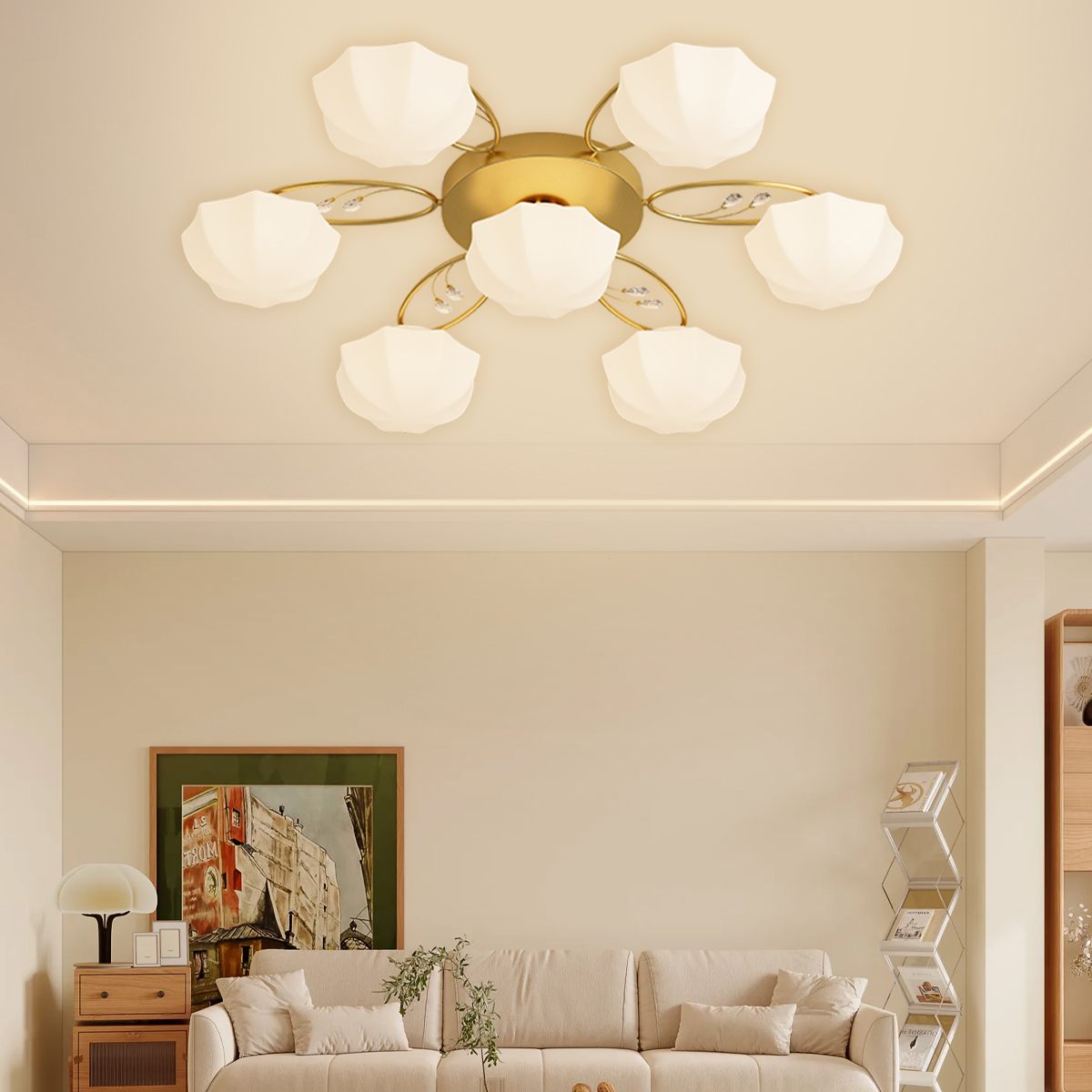 Antizer Light Luxury French Bud Ceiling Lamp
