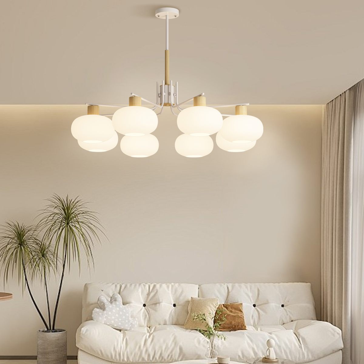 Antizer Pastoral American Retro Flower Chandelier