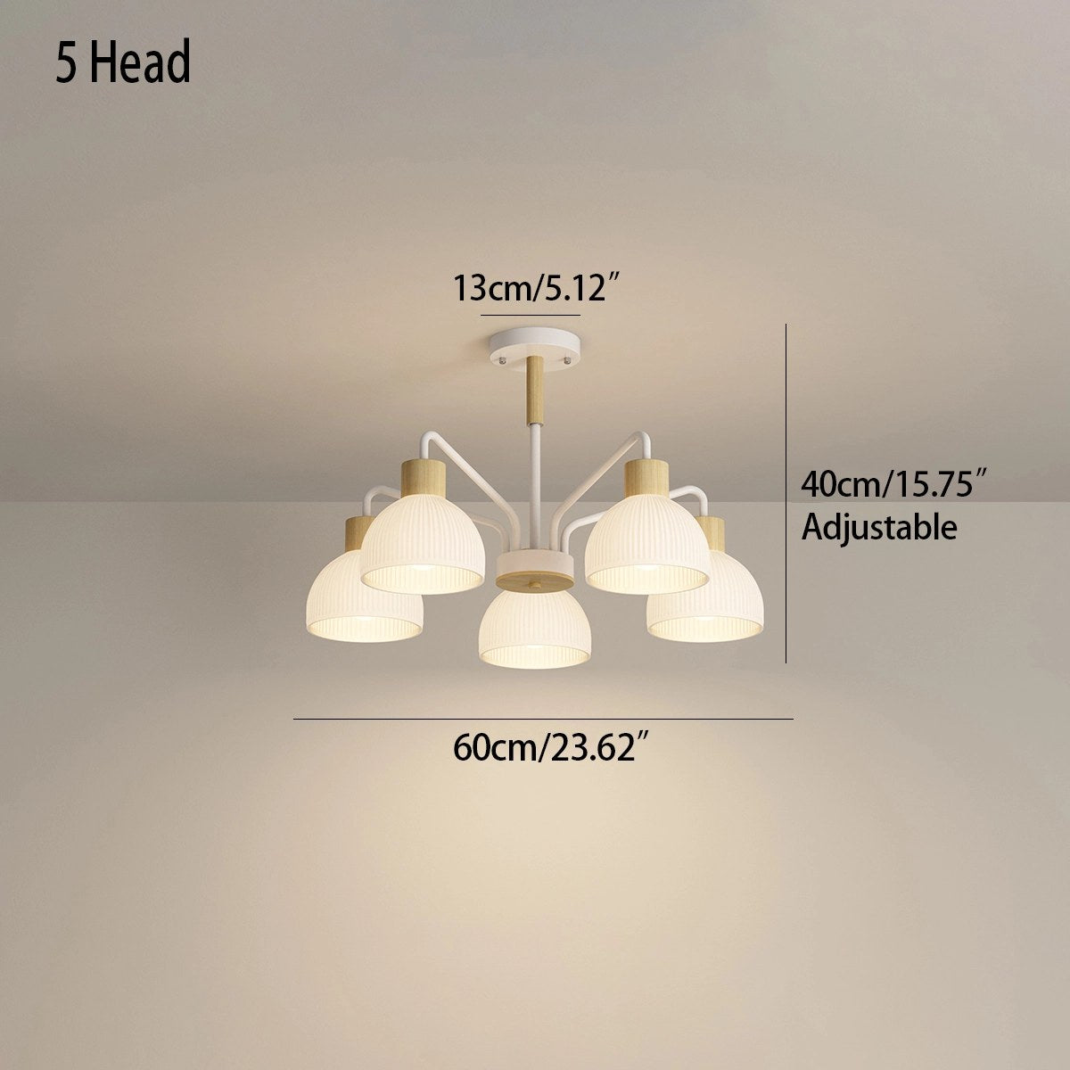 Antizer American Country Retro Living Room Chandelier
