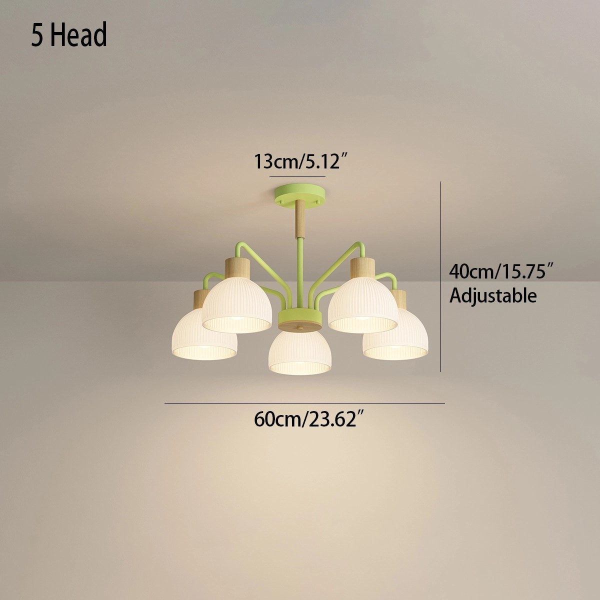 Antizer American Country Retro Living Room Chandelier