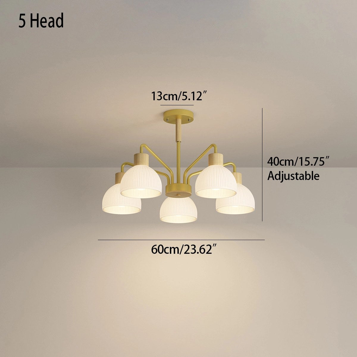 Antizer American Country Retro Living Room Chandelier