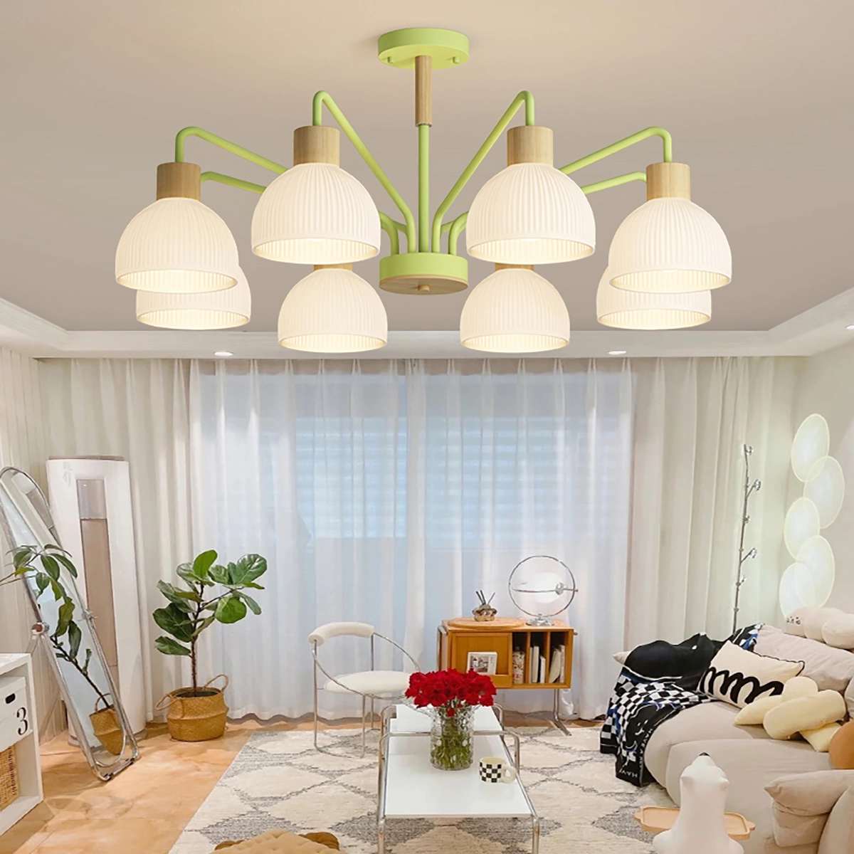 Antizer American Country Retro Living Room Chandelier