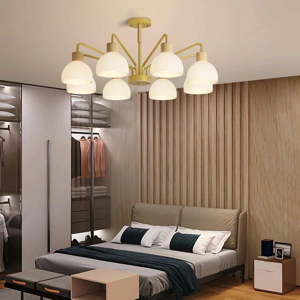 Antizer American Country Retro Living Room Chandelier