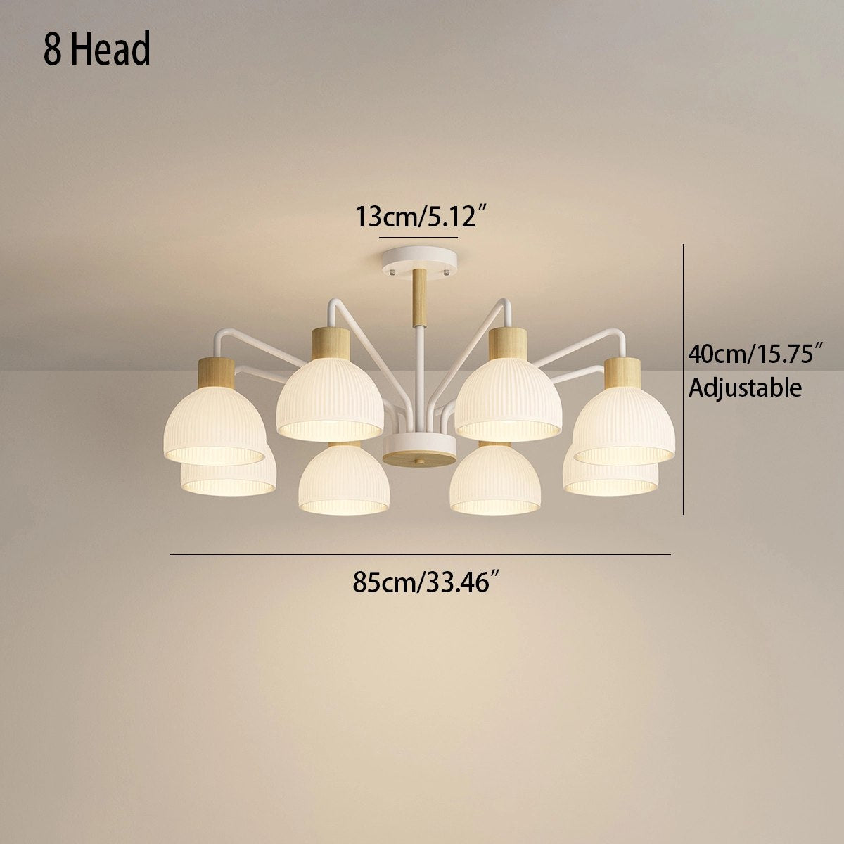 Antizer American Country Retro Living Room Chandelier
