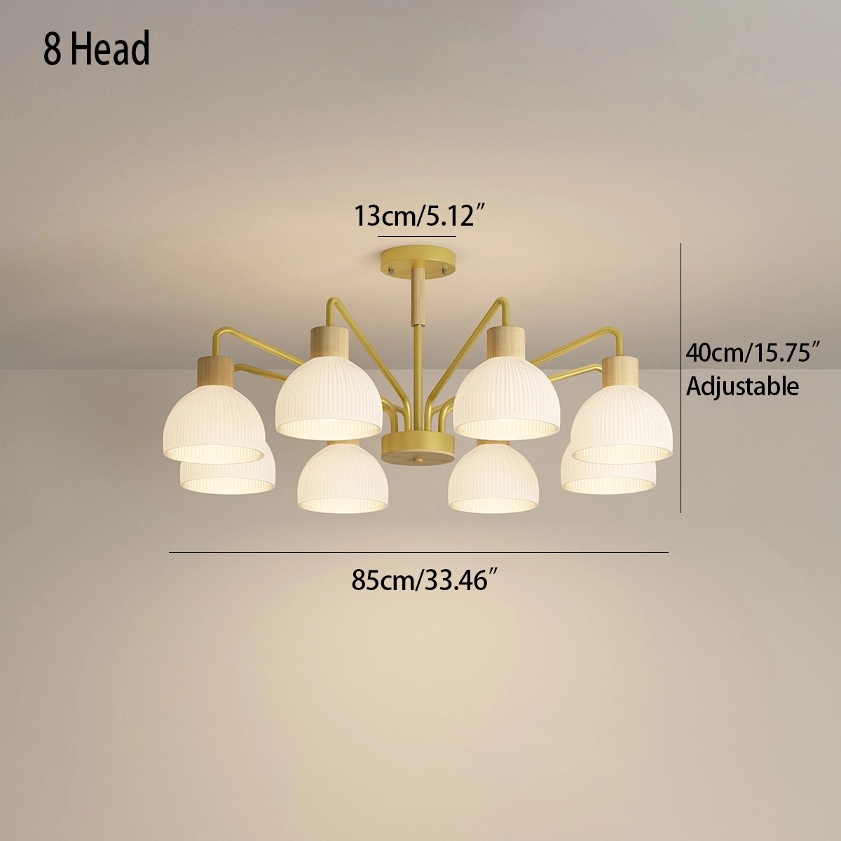 Antizer American Country Retro Living Room Chandelier