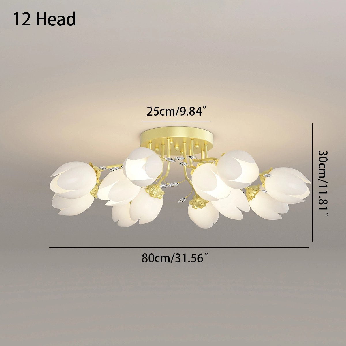 Antizer French Pastoral Flower Ceiling Chandelier