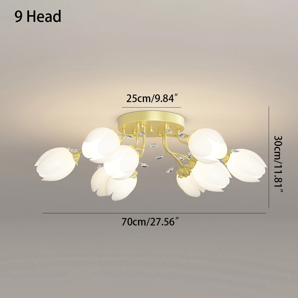 Antizer French Pastoral Flower Ceiling Chandelier