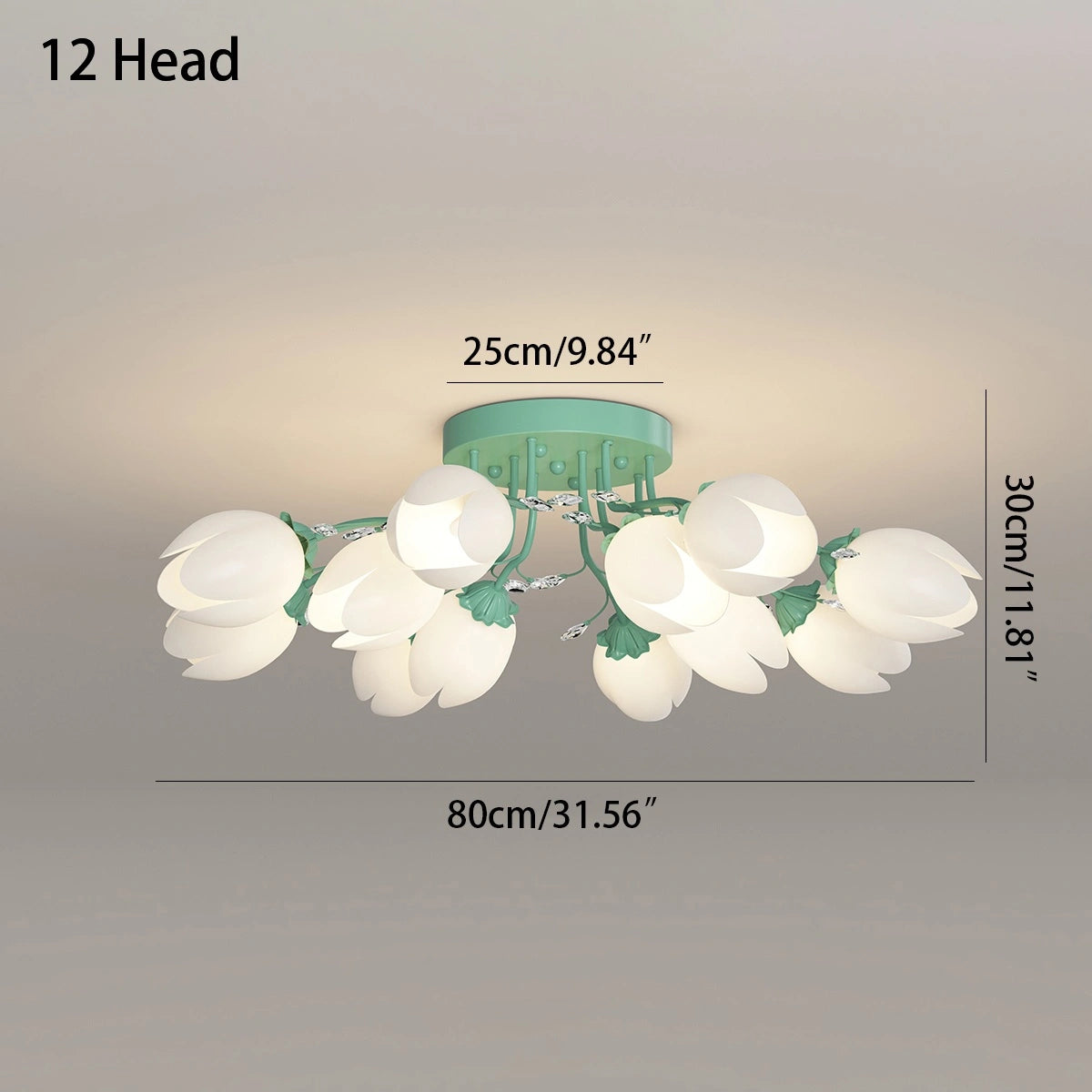 Antizer French Pastoral Flower Ceiling Chandelier