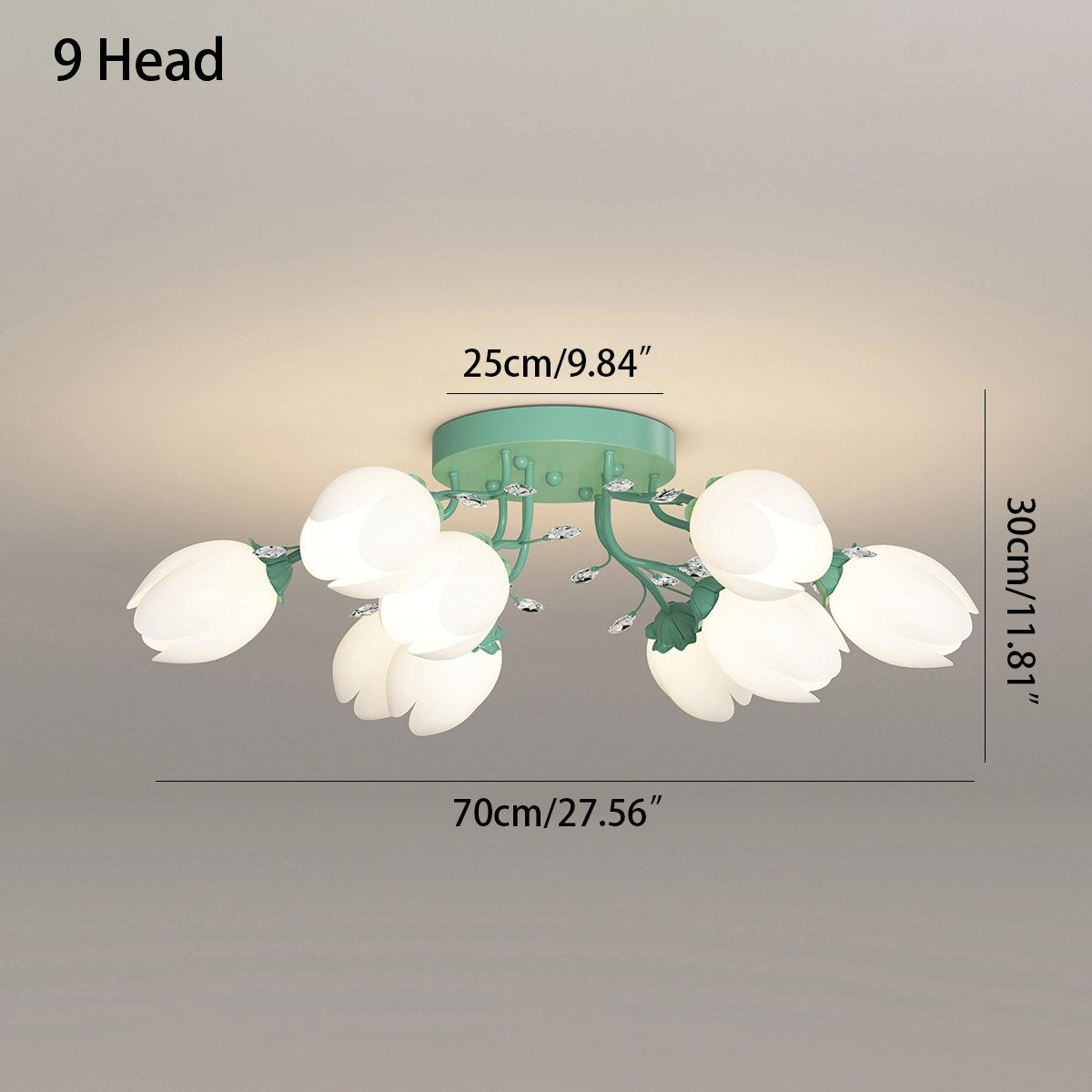 Antizer French Pastoral Flower Ceiling Chandelier