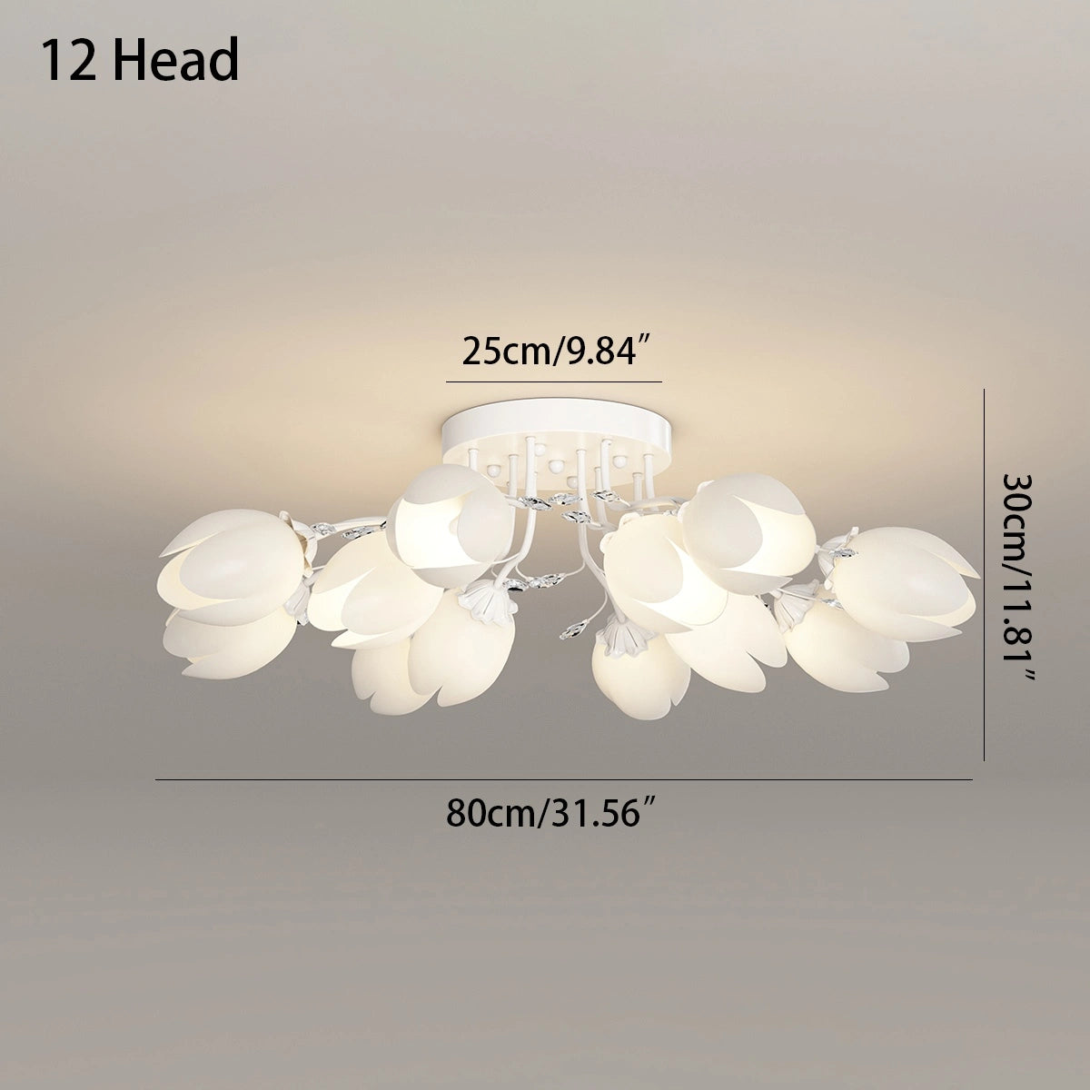 Antizer French Pastoral Flower Ceiling Chandelier