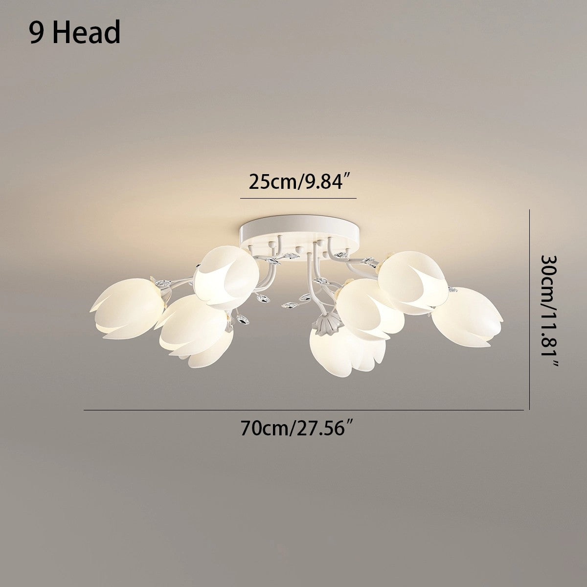 Antizer French Pastoral Flower Ceiling Chandelier