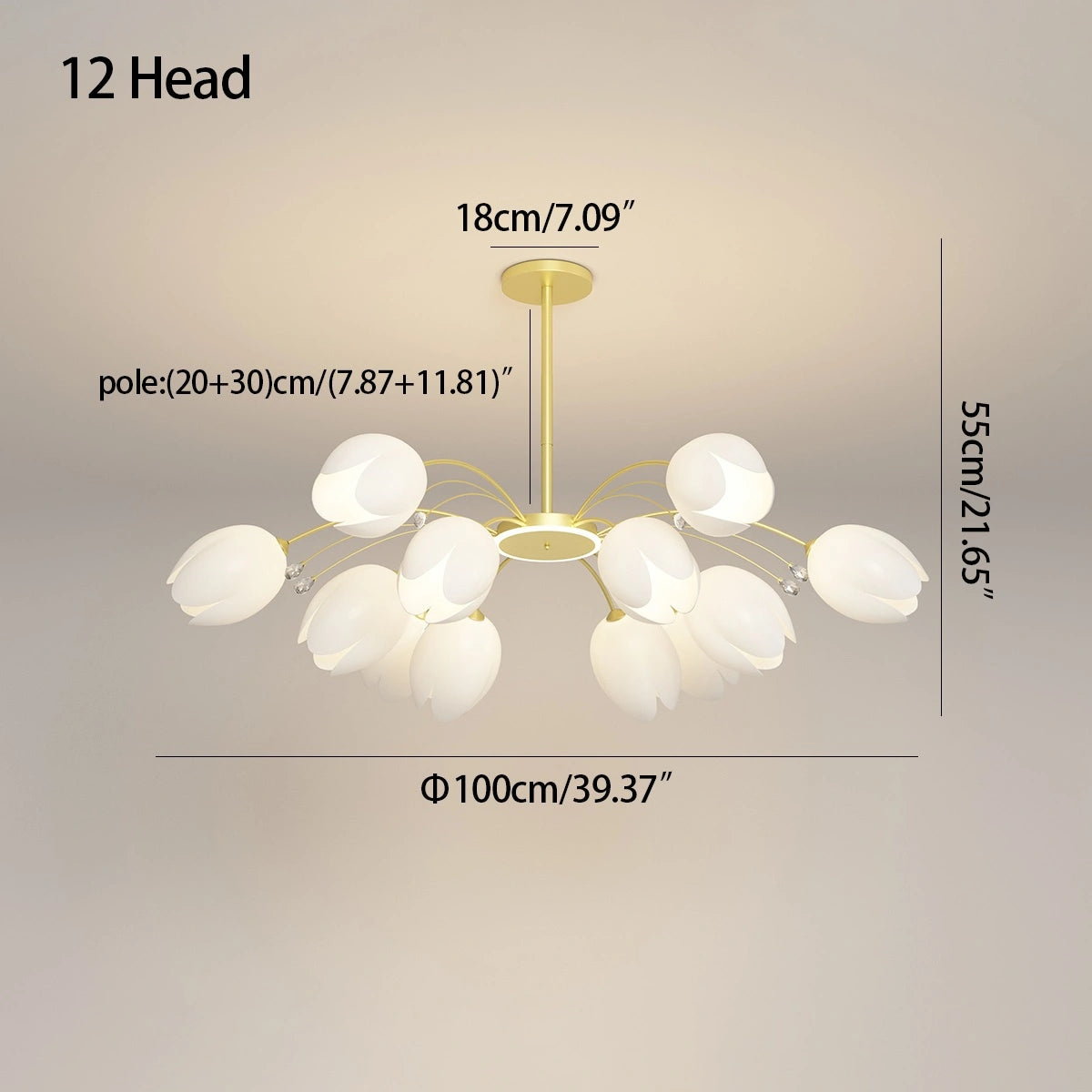 Antizer Nordic Simple Flower Chandelier