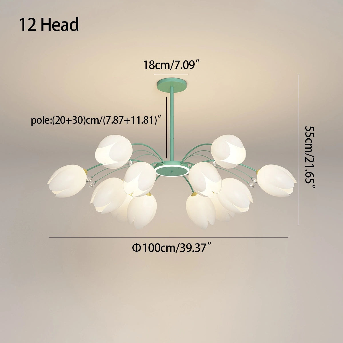 Antizer Nordic Simple Flower Chandelier