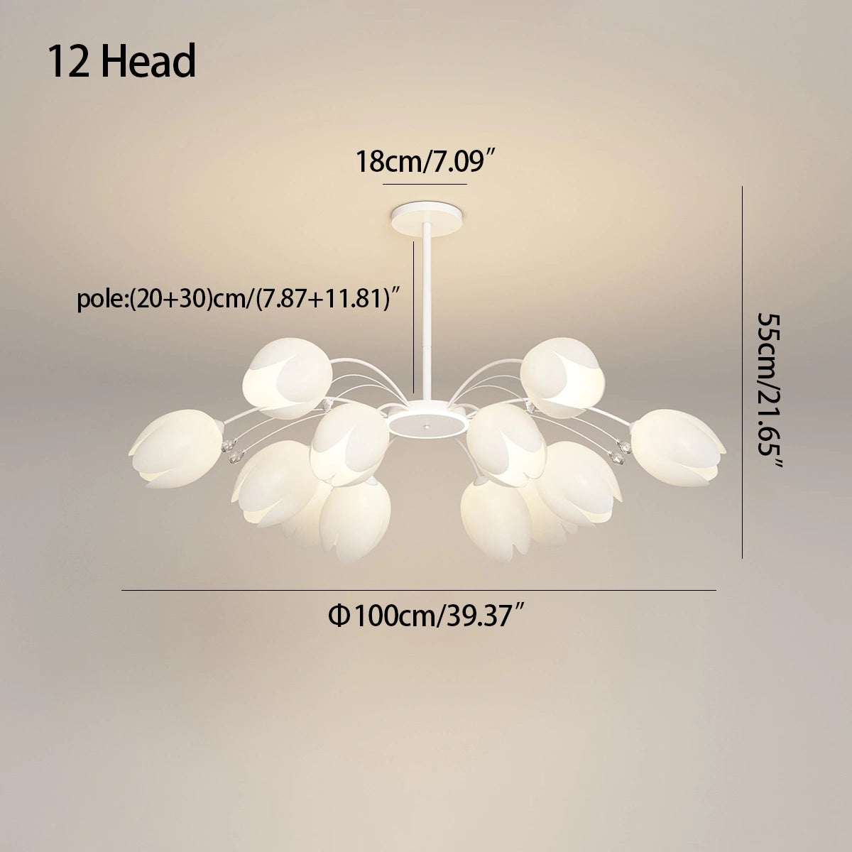 Antizer Nordic Simple Flower Chandelier
