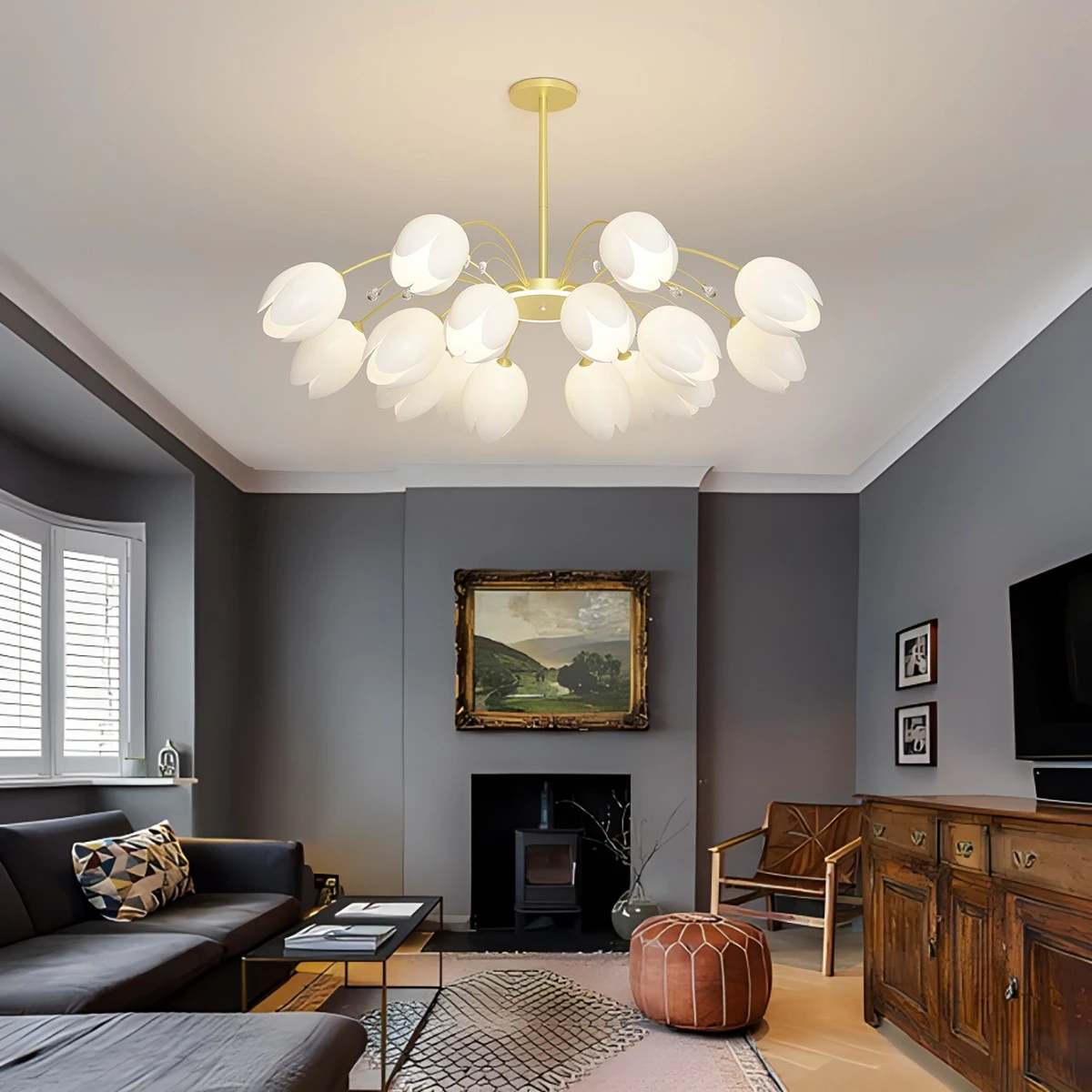 Antizer Nordic Simple Flower Chandelier