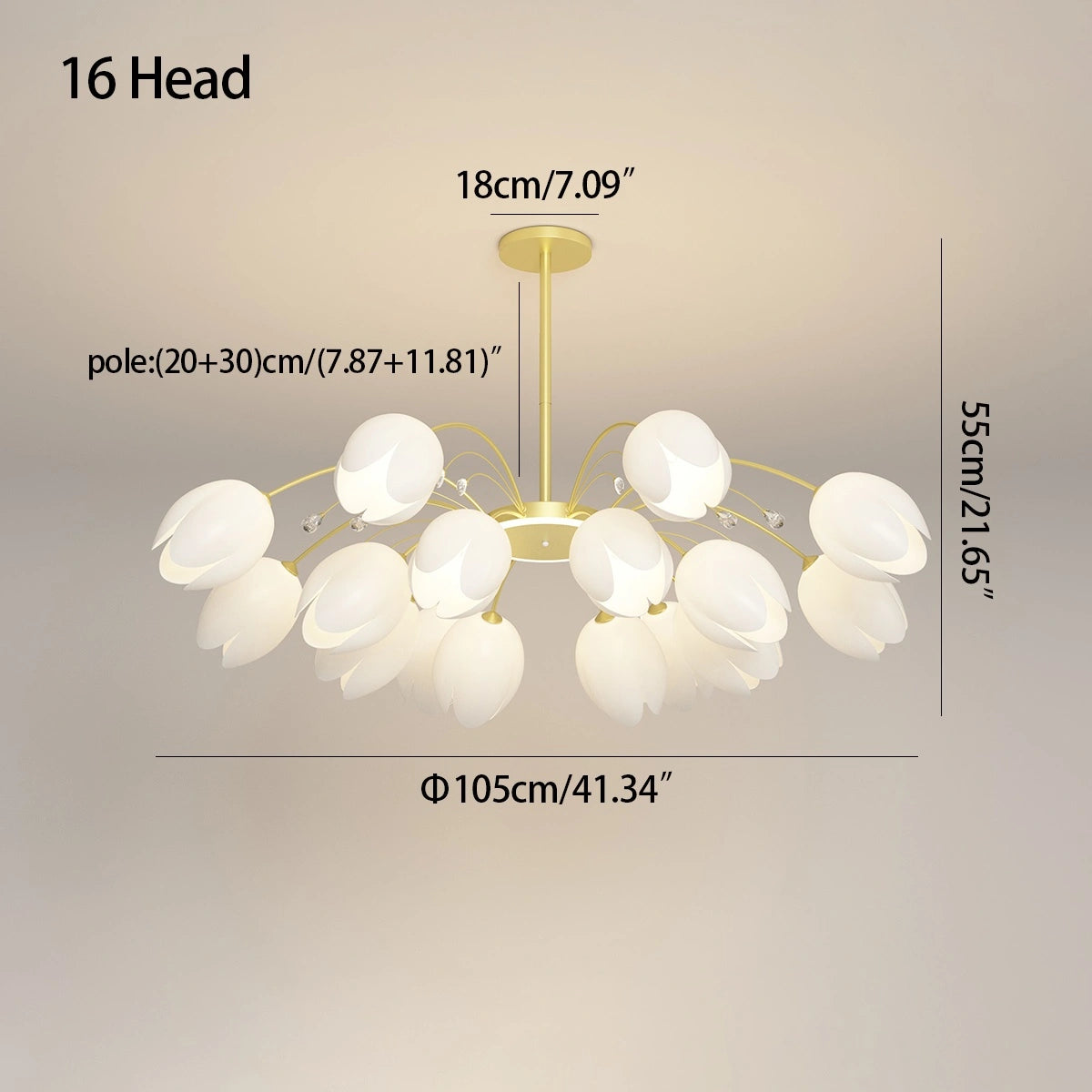Antizer Nordic Simple Flower Chandelier