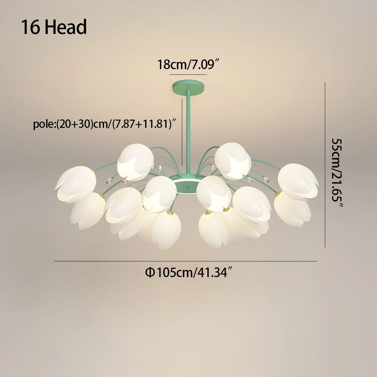 Antizer Nordic Simple Flower Chandelier