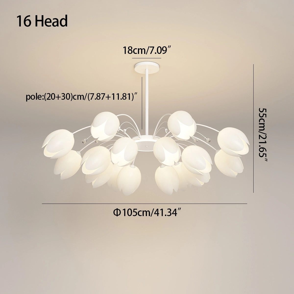Antizer Nordic Simple Flower Chandelier