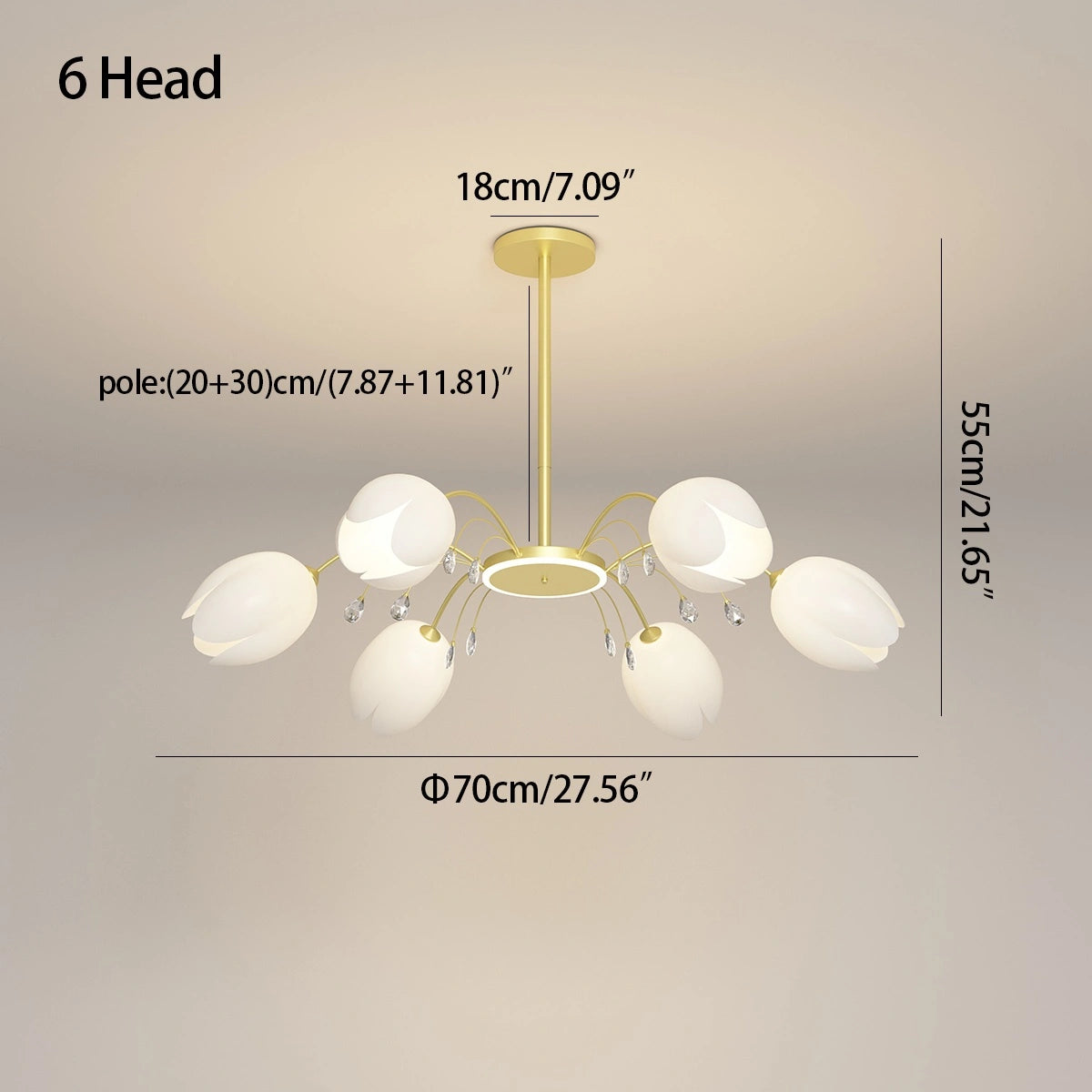 Antizer Nordic Simple Flower Chandelier