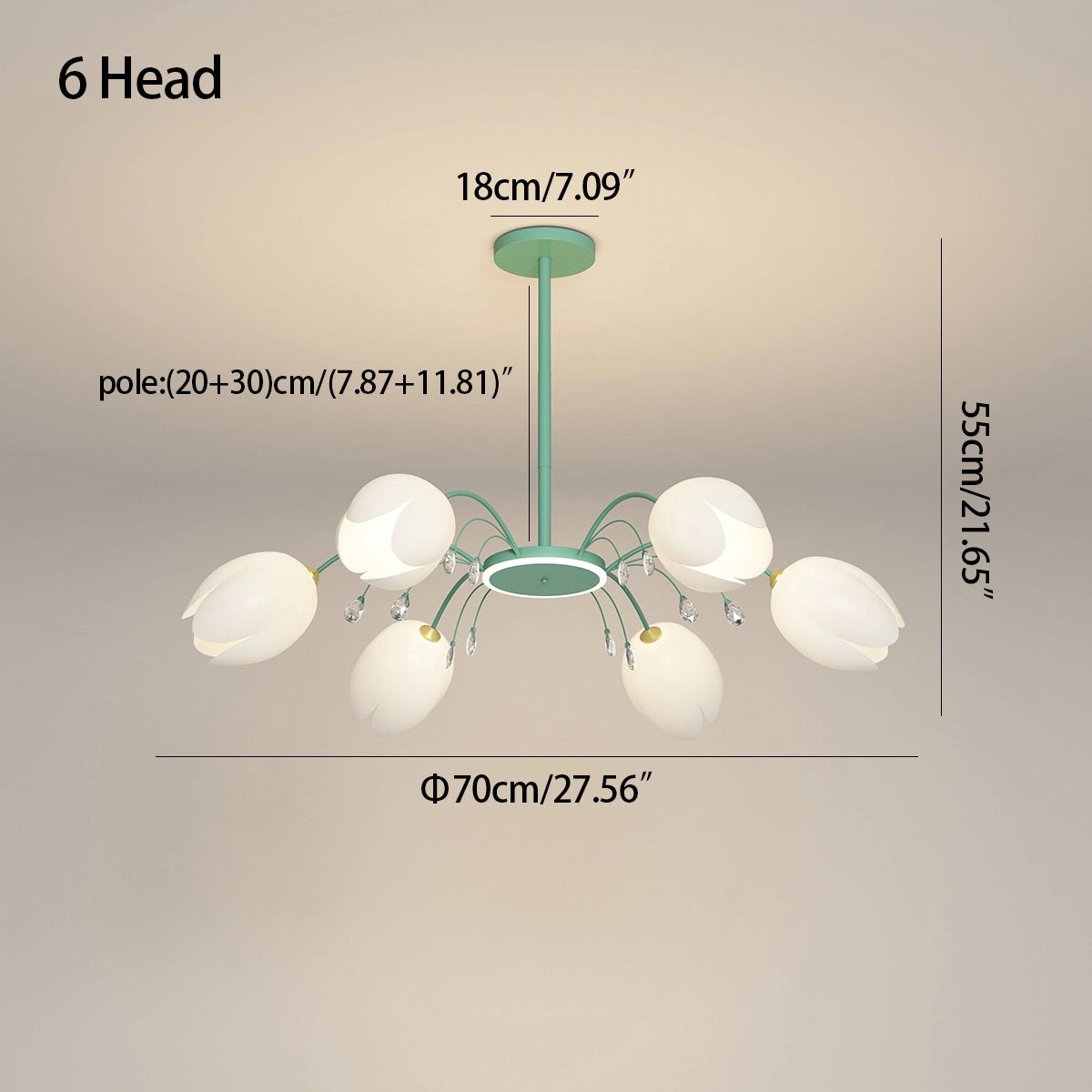 Antizer Nordic Simple Flower Chandelier