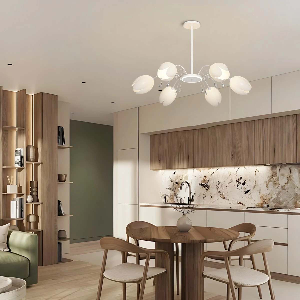 Antizer Nordic Simple Flower Chandelier