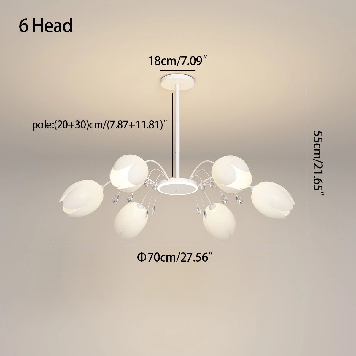 Antizer Nordic Simple Flower Chandelier