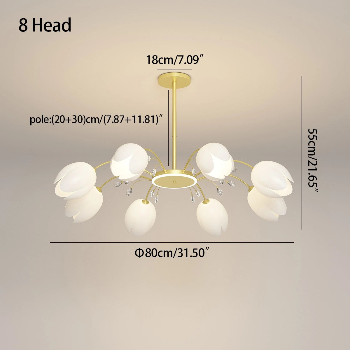 Antizer Nordic Simple Flower Chandelier