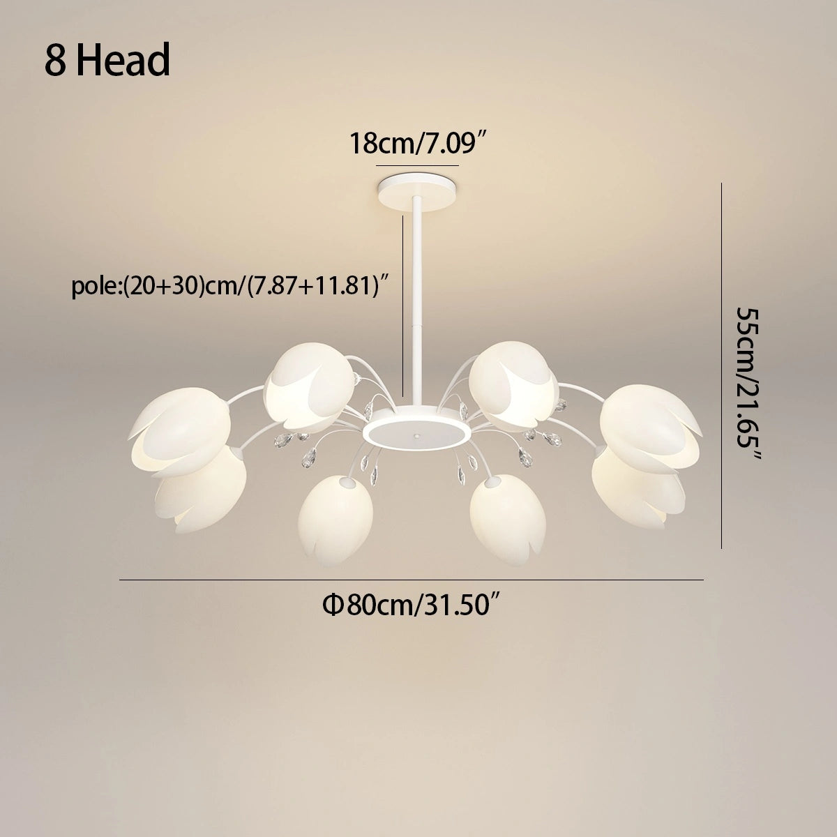 Antizer Nordic Simple Flower Chandelier
